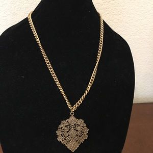 15" BRUSHED GOLD NECKLACE by EXPRESS